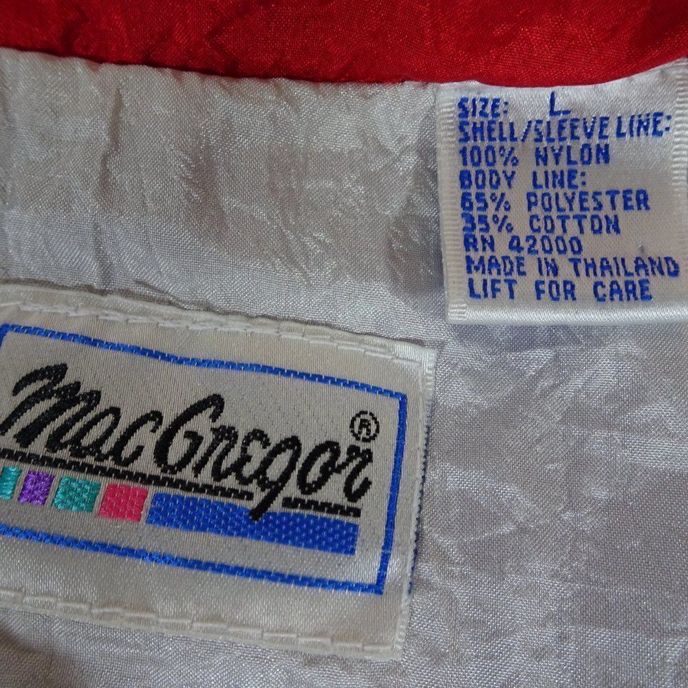 Vintage 90s MacGregor Colorful Full Zip Jacket with Pockets Size L - Picture 6 of 8